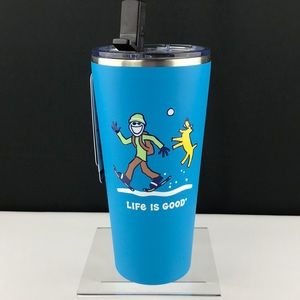 Life is Good, ‘Snow Shoe’, 25oz insulated tumbler. NWT